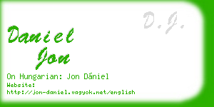daniel jon business card